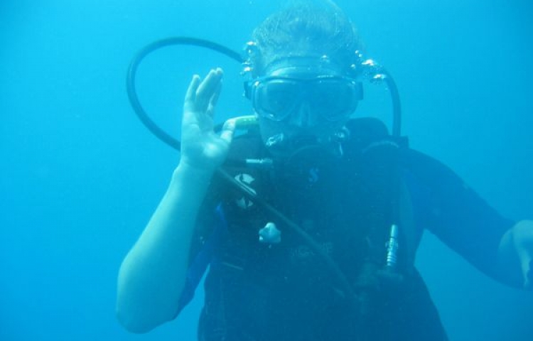 Liz Jackson diving