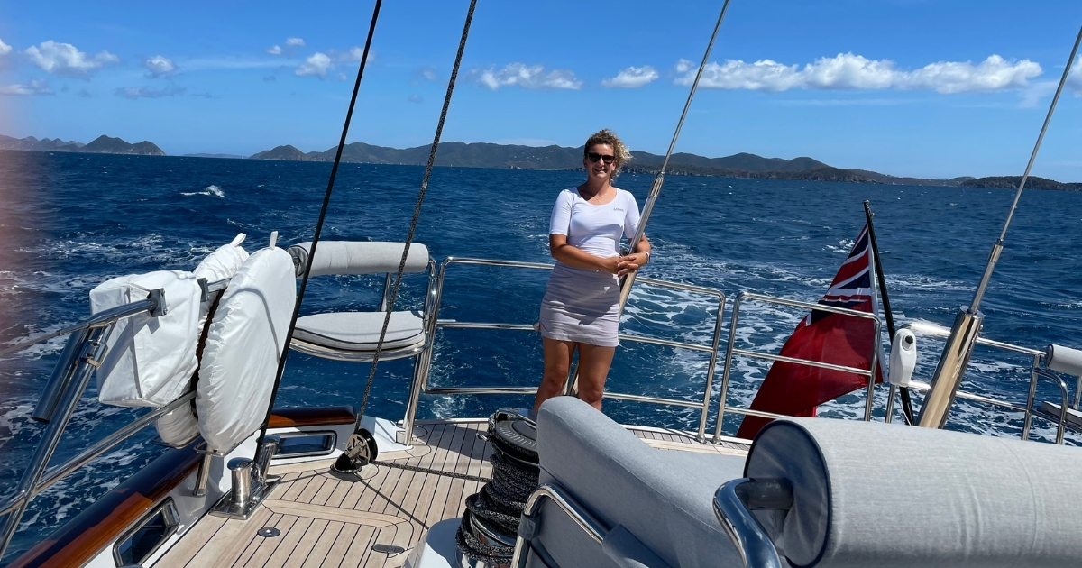 Amelia Hudson sailing