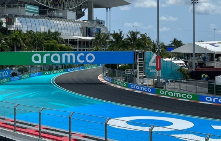 Miami F1 trackside