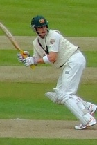 Clarke playing cricket at Birmingham 2009 crop