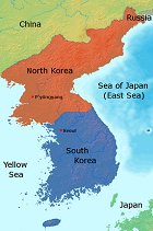 Map korea english labels profile3