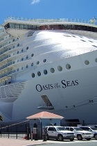 Oasis of the Seas docked at St Thomas pier
