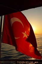 Turkish flag sunset thumbnail