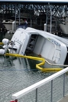 capsized yacht profile