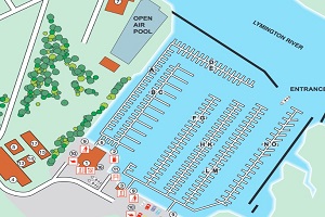 lymington yacht haven marina map