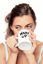 shutterstock woman with coffee profile